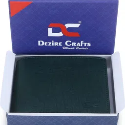 dezire crafts Men Trendy, Travel, Evening/Party, Casual, Formal, Ethnic Green Artificial Leather Wallet-picture-10