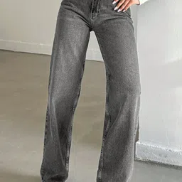 dmvirtual denim Women Regular High Rise Black Jeans-picture-15