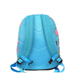 Smily Kiddos Unisex Kids Turquoise Blue & Pink Graphic Backpacks image 2