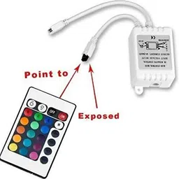 sg flash PACK 0F 4 DC 12V LED Light Strip 24 Keys RGB IR Wireless Remote Controller Electronic Components Electronic Hobby Kit image 4