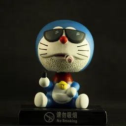 wodec DORAEMON-NO SMOKING BOBBLEHEAD WITH MOBILE HOLDER FOR CAR DASHBORAD-picture-17