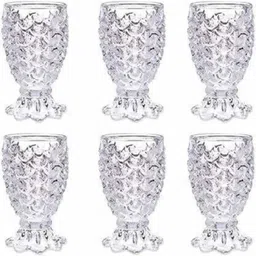 mdnsho Imported Crystal Glass Jug (1.3 L) 6 Glass (200 ml)(pack of 7) Jug Glass Set Jug Glass Set image 3