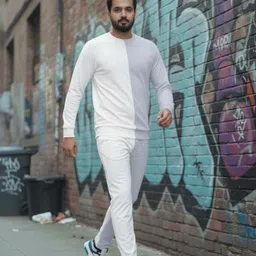 loverabby Solid Men Track Suit image 3