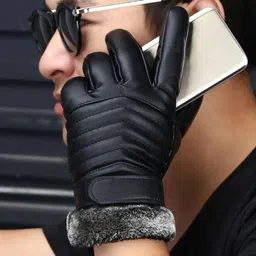 frackson Self Design, Solid Winter Men Gloves-picture-14