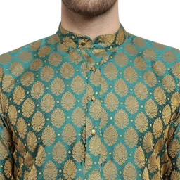 jompers Men Jacquard Kurta Churidar Set image 5
