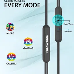 BLAUPUNKT Black EM01 in-Ear Type C Wired Earphone image 2