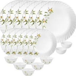 laopala Pack of 20 Opalware Novo Vivid Green 20 Pcs Dinner Set-picture-13