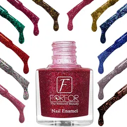 forfor Glitter Nail Polish Silver image 2