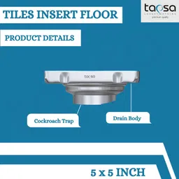 tapsa Floor Stainless Steel Push Down Strainer image 3