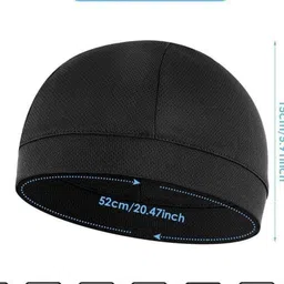 maa hosiery Solid Skull Cap image 1