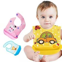 goyoku Baby Silicone Tray Bib With Detachable Food Catcher image 2