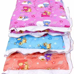 fareto New Born Baby Combo OF 3 Nappy Changing Godari Lacy Bed, Mattress (0-6 Months) image 4