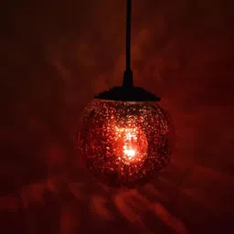 1 Red Globe Pendant Lights Pendant Lighting Fixture Hanging Lamp Chandelier Ceiling Lamp-image-4