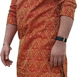26 i Men Jacquard Kurta Salwar Set image 4