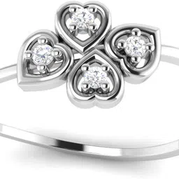 avsar Supriya 14kt Cubic Zirconia White Gold ring-image-96