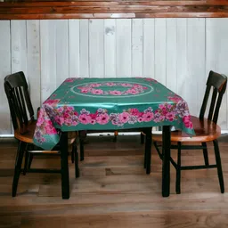 kashhtu Polyester 6 Seater Floral Table Cover image 3