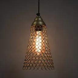 Hanging Golden Steel Cone light, hanging light and fixture Pendant Lamp Ceiling Lamp-image-37