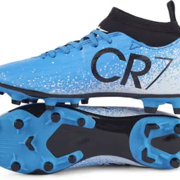 cr7 juventus Ronaldo Blue Ankle Sport Football Studs TPU Double color Sole Football Shoes For Men image 2