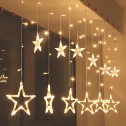 pragaart 136 LEDs 2.01 m Yellow Steady Star Rice Lights-picture-12