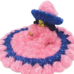 anyfashion for size 6 laddu gopal ,kanha ji winter woolen poshak with cap (pack of 4) Dress image 4