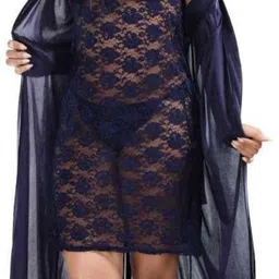 bombshell Women Nighty with Robe image 4
