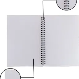 uniqpal SPIRAL Notebook A4 Notebook UNRULED/PLAIN 200 Pages image 4