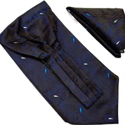 VOICI Mens Ascot Necktie and Pocket Square Cravat-image-35