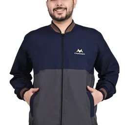 FABARSH Men’s Lightweight Windcheater Jacket Solid Men Wind Cheater image 2