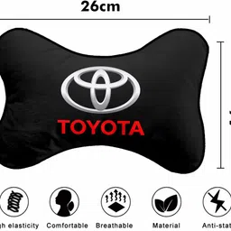 softlife Microfibre Travel Pillow Pack of 2 Solid Car Neck Pillow For Headrest Pain Relief, Ergonomic Cervical, Neck Support image 4