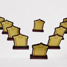 afiya international Wooden Sheild Trophy Momento 7 Inches or 17.50 Centimeters Set Of 10 Trophy-picture-25