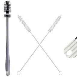 dumleto 2 pcs combo Bottle Cleaner Brush & Long Cleaning Brush & Shaver Cleaning Brushes-picture-16