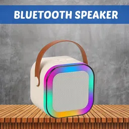 YAROH W12 (PORTABLE WIRELESS BLUETOOTH SPEAKER) Dynamic Thunder Sound & RGB LightX166 10 W Bluetooth Laptop/Desktop Speaker image 1