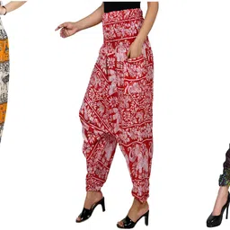 narnari Printed Rayon Women Harem Pants-picture-23