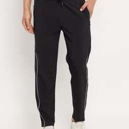 duke Men Solid Black Track Pants-picture-21
