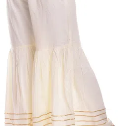 clothy n wave Women Regular Fit White Viscose Rayon Trousers image 3