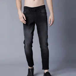 brexx Men Slim Mid Rise Dark Grey Jeans-picture-17