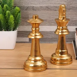 Decor de Maison Gold-Toned 2 Pieces King & Queen Showpiece-picture-27