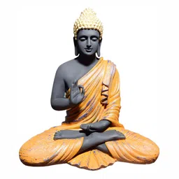 GW CREATIONS Orange Polyresin Figurine Showpiece-image-58