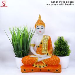 GW CREATIONS Orange Figurine Showpiece-picture-31