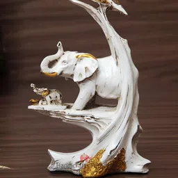 HANDICRAFTS PARADISE White Elephant Showpiece-image-59