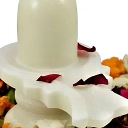 Navyaksh White Marble Shivling Showpiece image 5
