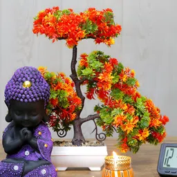 GW CREATIONS Purple & Black Buddha Figurine Small Showpiece-picture-15