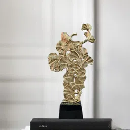 Folkstorys Gold-Toned & Black Valley of Flower Designed Showpiece-image-46