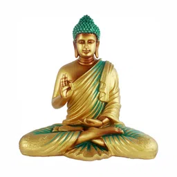 GW CREATIONS Gold-Toned Buddha Figurine Showpiece-image-96