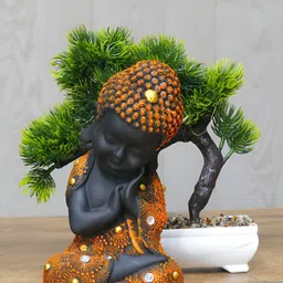 GW CREATIONS Orange Black Figurine Showpiece-image-67