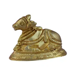 Aakrati Yellow Nandi Statue Religious Idol Showpiece-image-8