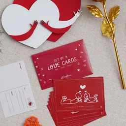 eCraftIndia Red & White 3 Pcs Valentine Gift Set-image-54