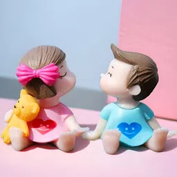 Ascension 2 Pieces Miniature Kissing Couple Showpieces-picture-13
