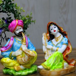 GW CREATIONS Pink & Blue Marble Figurine Small Showpiece-picture-24