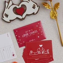 eCraftIndia Red & White 3 Pcs Valentine's Day Gift Set-image-55